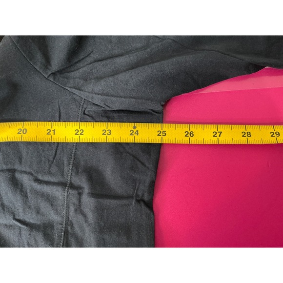 LOGO by Lori Goldstein Womens Button Front Tunic Top Sz 2X Black Lagenlook Flowy - Picture 8 of 9